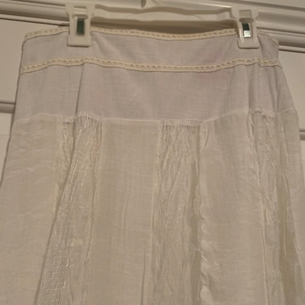 White Lace Maxi Skirt - image 1